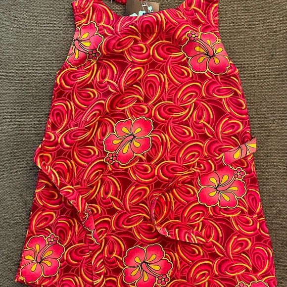Baby toddler Hawaiian dress w/hair scrunchie NWT size 2T - Picture 2 of 2
